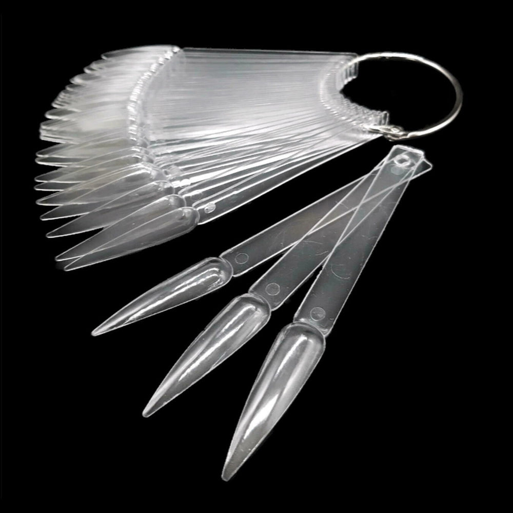 Natural Stiletto Nail Sampler 50Pcs