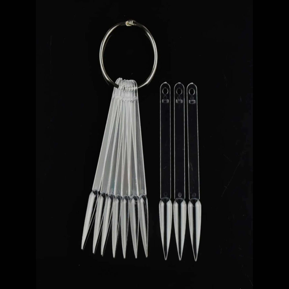 Natural Stiletto Nail Sampler 50Pcs