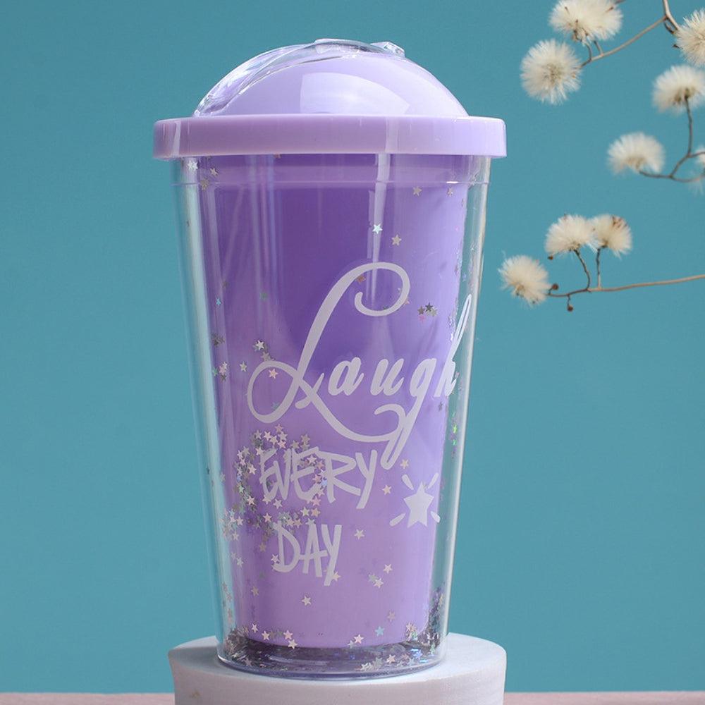 New Creative Rainbow Plastic Water Cup Fashion