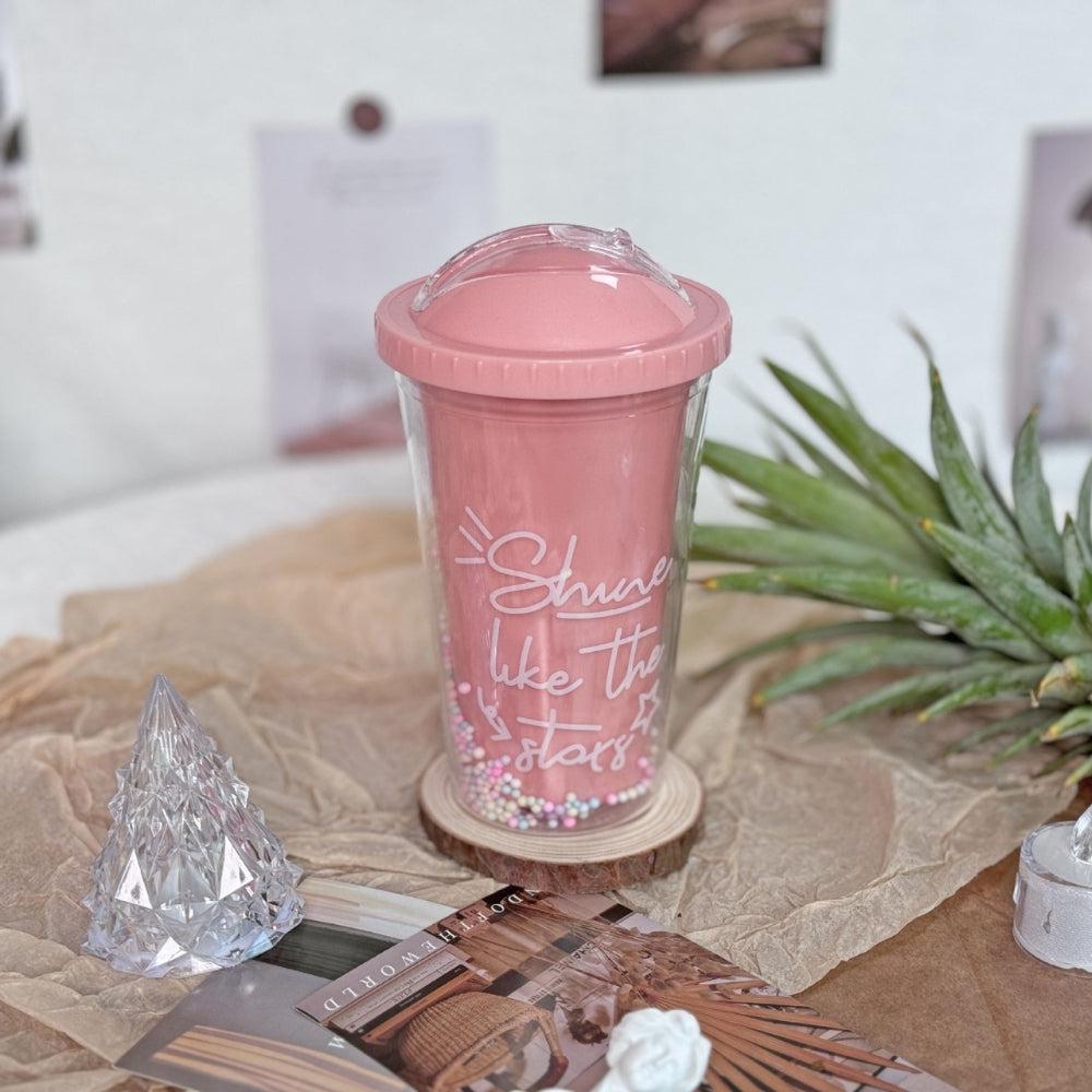 New Creative Rainbow Plastic Water Cup Fashion