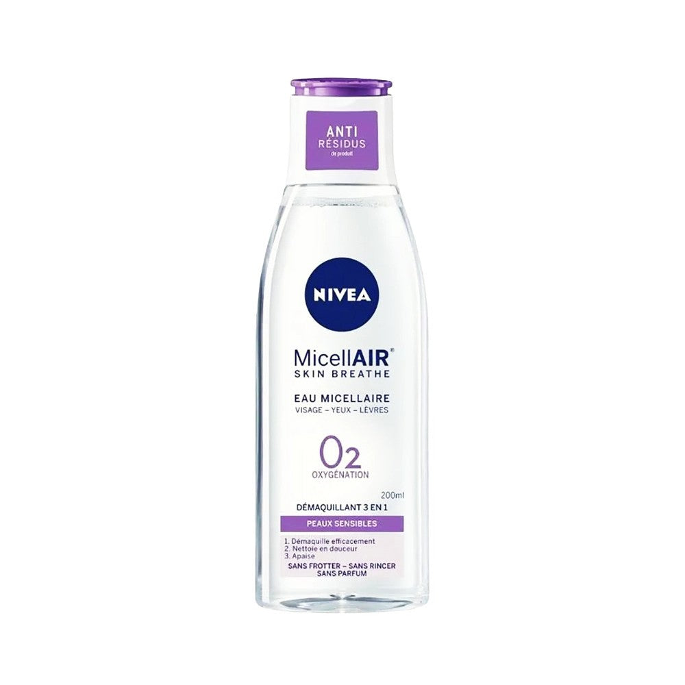 Nivea Anti- Residus Micellair Skin Breath Peaux Sensibles Oxygene 200ml