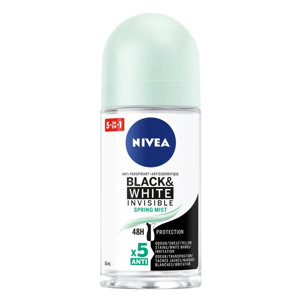 Nivea BLACK&WHITE INVISIBLE WATER LILY ANTI-PERSPIRANT ROLL-ON