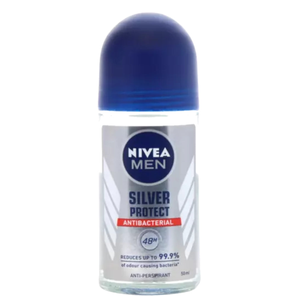 Nivea For Men Anti-Perspirant Roll On Silver Protect 50mL