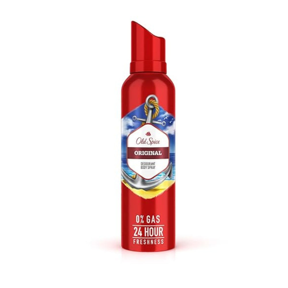 Old Spice Original No Gas Deodorant Body Spray Perfume for Men, 140 ml