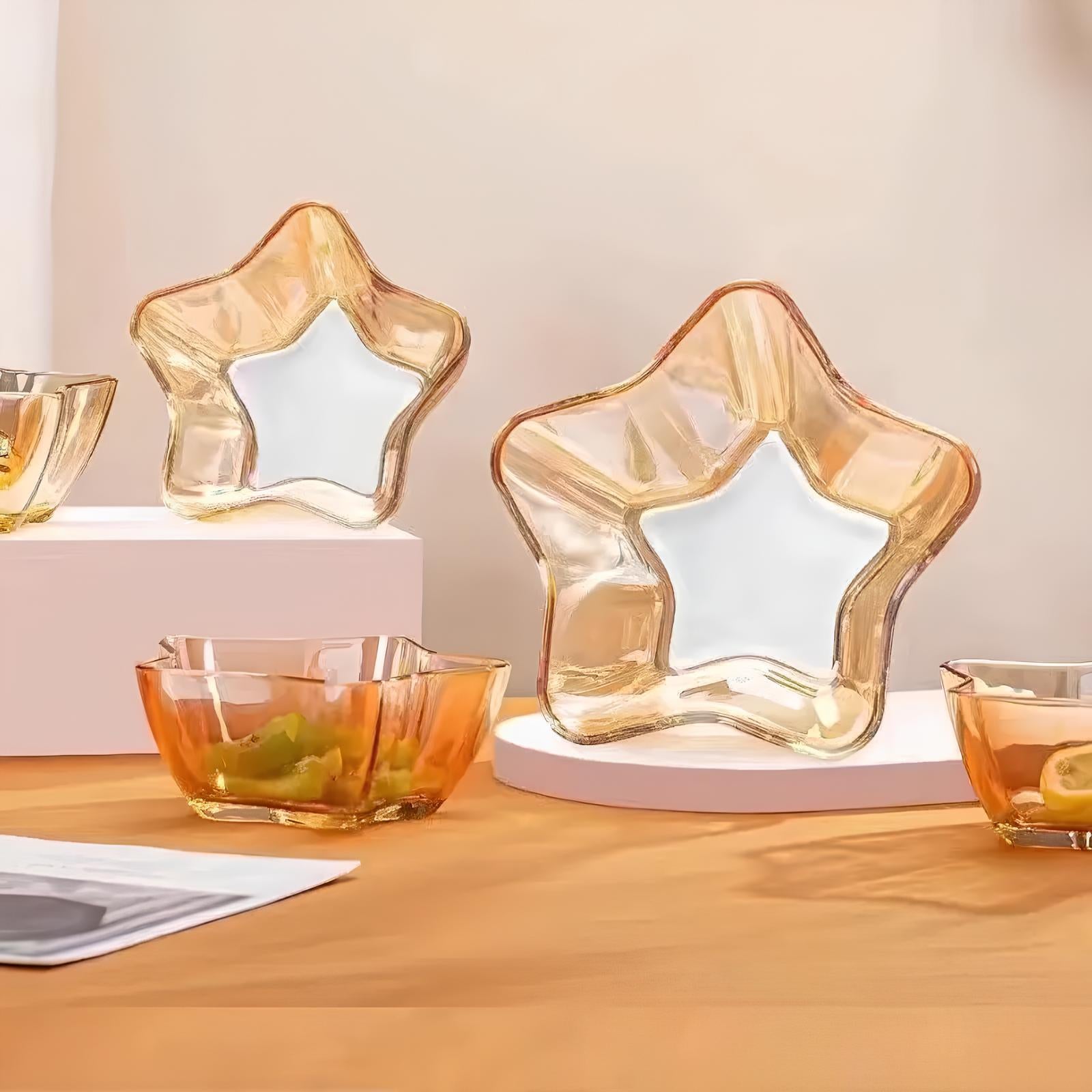 One Star 7 Pcs Set 6+1 High Temp Glass Bowls 2 Sizes