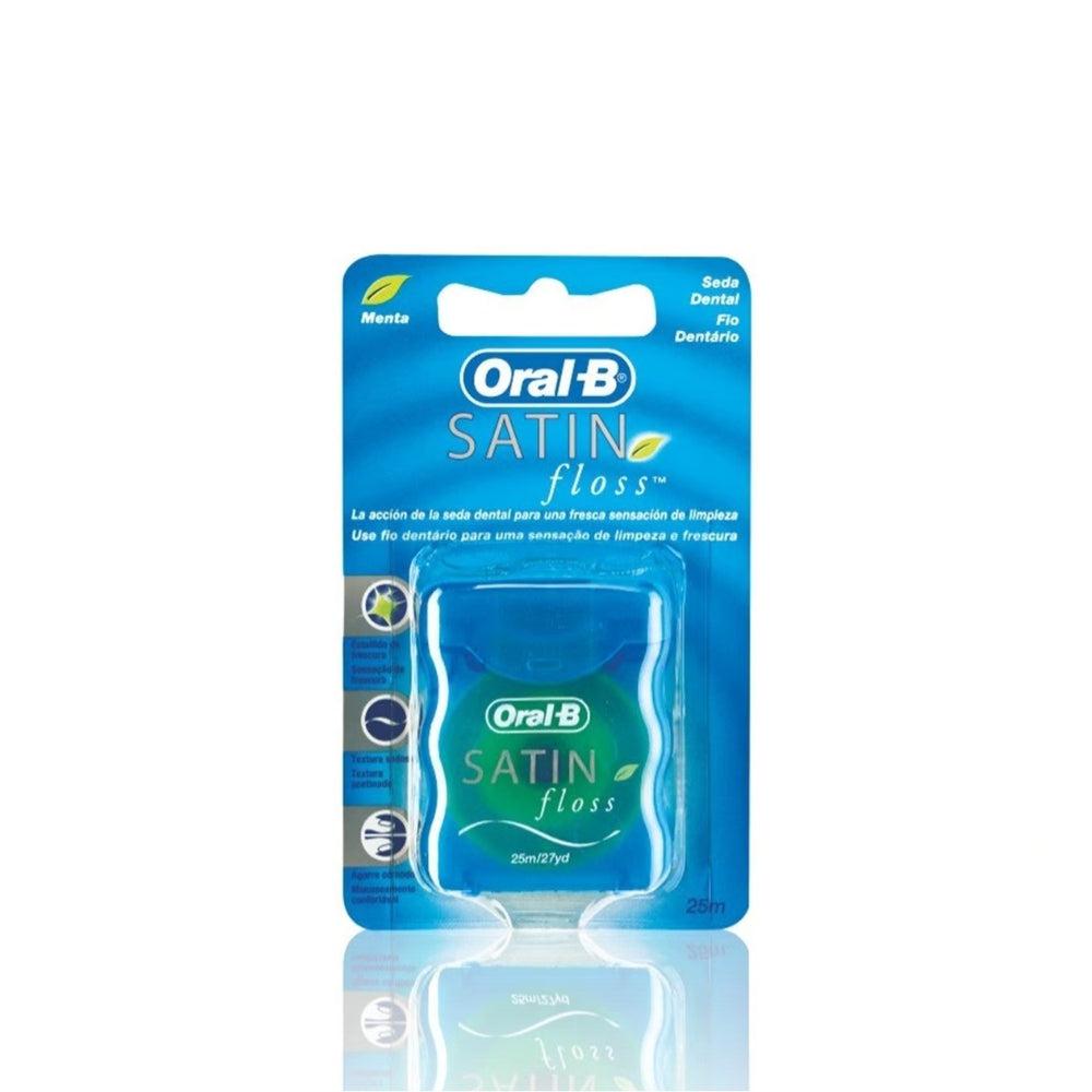 Oral B Satin Floss 25m Mint Dental Floss Delivers A Burst Of Freshness