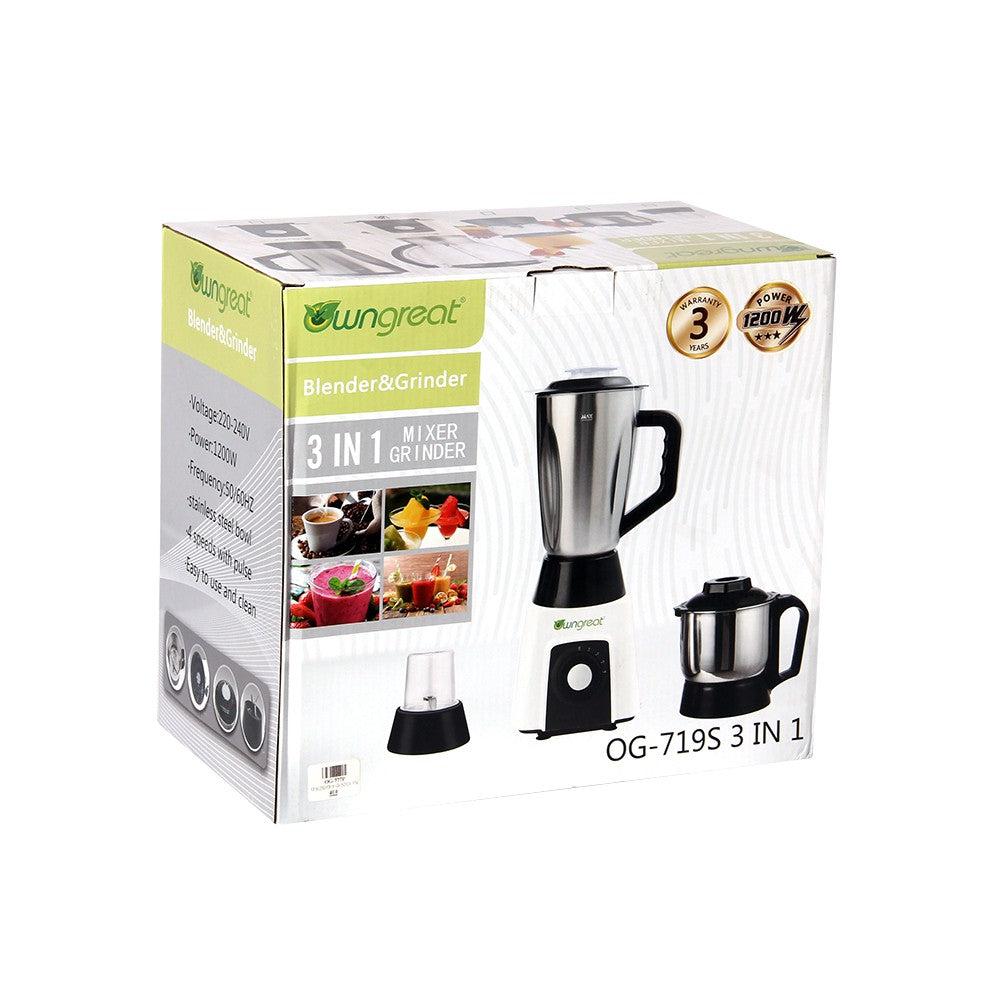 Owngreat Blender & Grinder 3 In 1 1200W