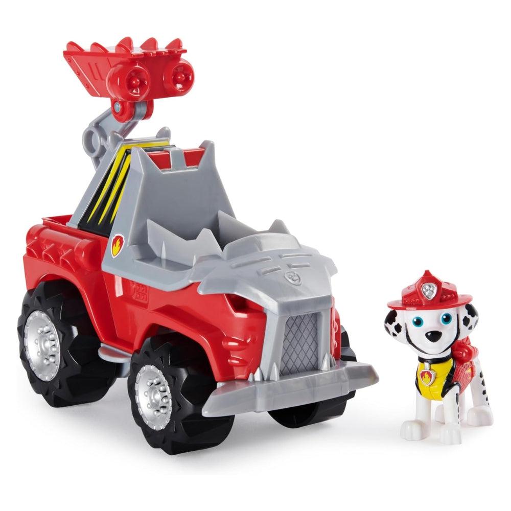 Paw Patrol Dino Rescue Marshall’s Deluxe Rev Up Vehicle With Mystery Dinosaur Figure