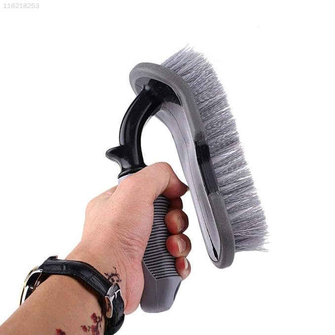 Pack Plastic Handle Carpet Mat Chair Scrubbing Cleaning Brush for Home Car