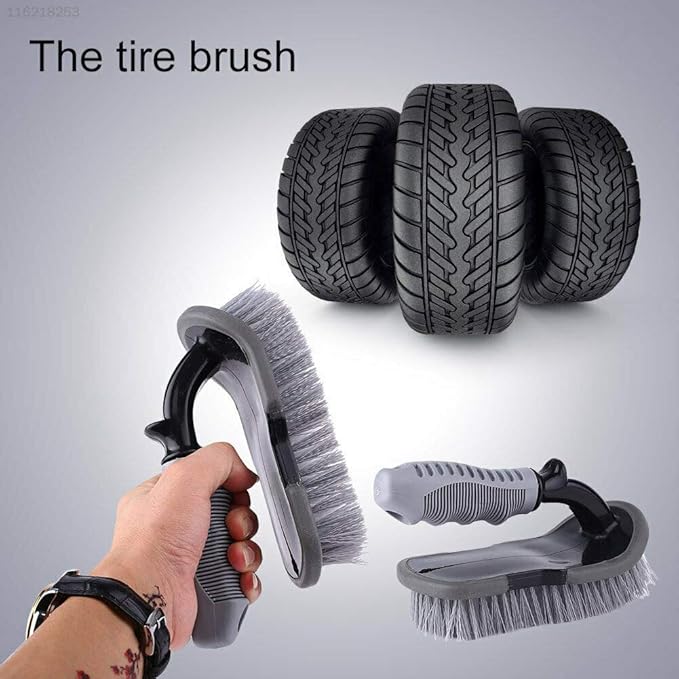 Pack Plastic Handle Carpet Mat Chair Scrubbing Cleaning Brush for Home Car