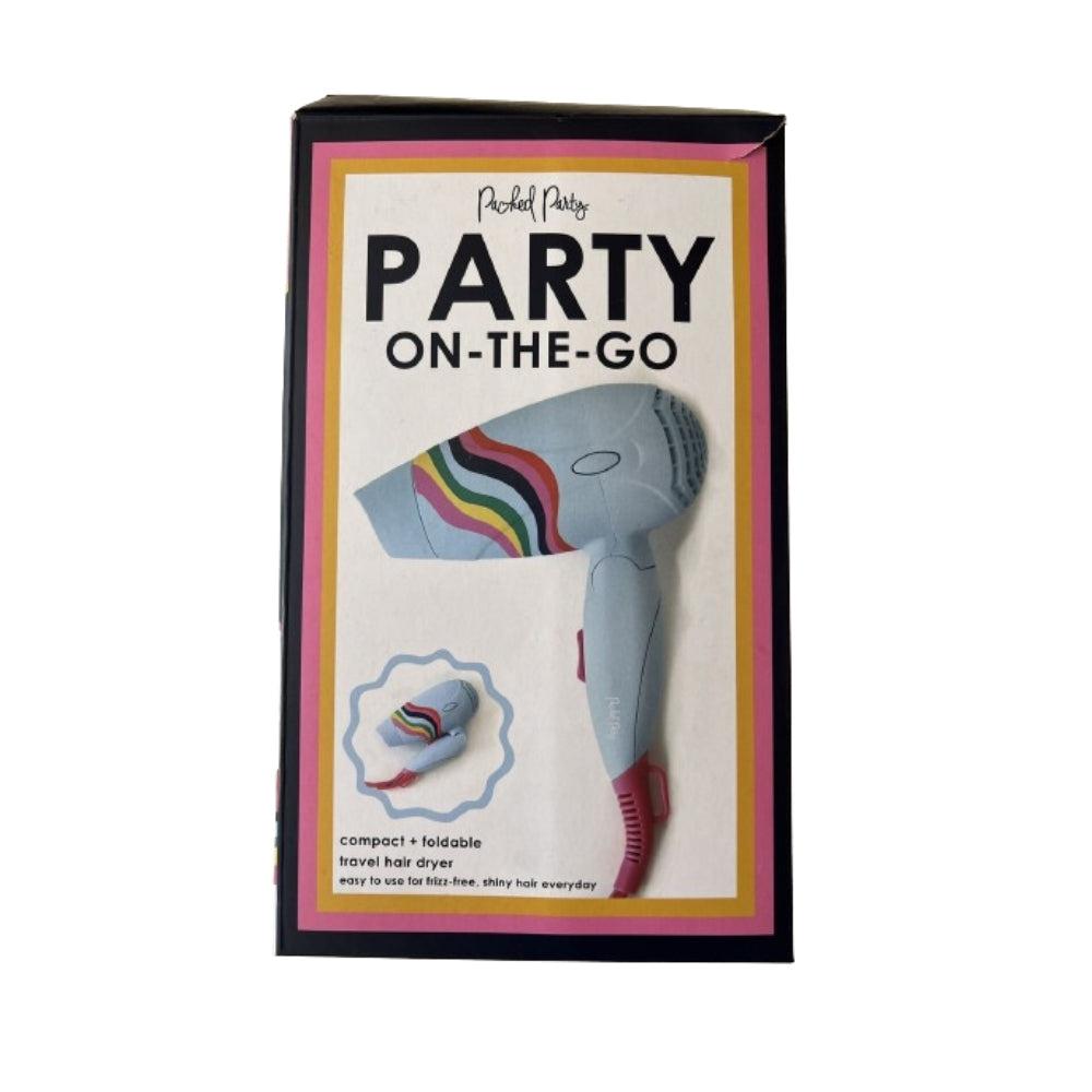 Packed PartyParty On-The-Go Foldable Travel Hair Dryer D3