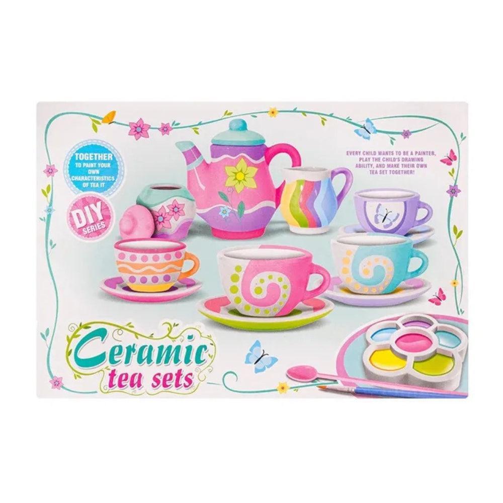 Painted Ceramic Tea Set – 18 pcs set Ceramic Dreamy Tea Set