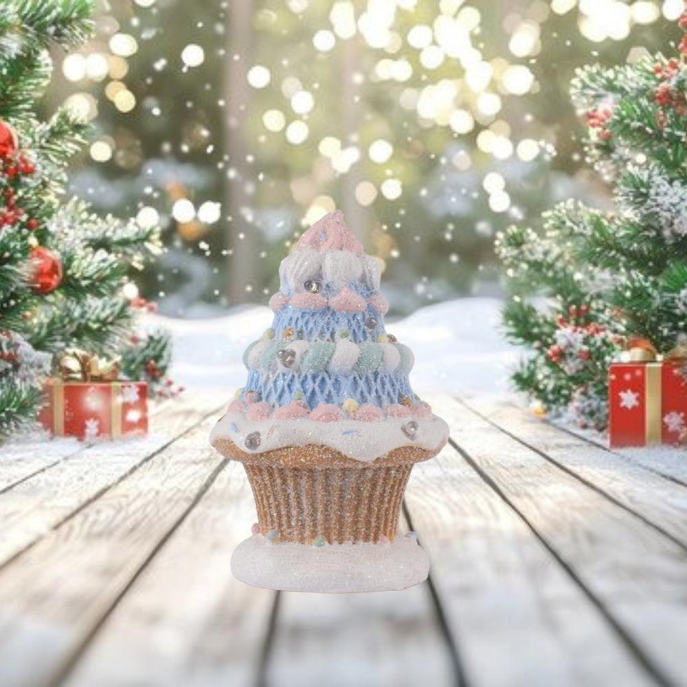 Pastel Macaron Cupcake House - Resin