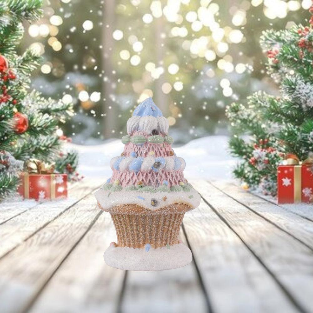 Pastel Macaron Cupcake House - Resin