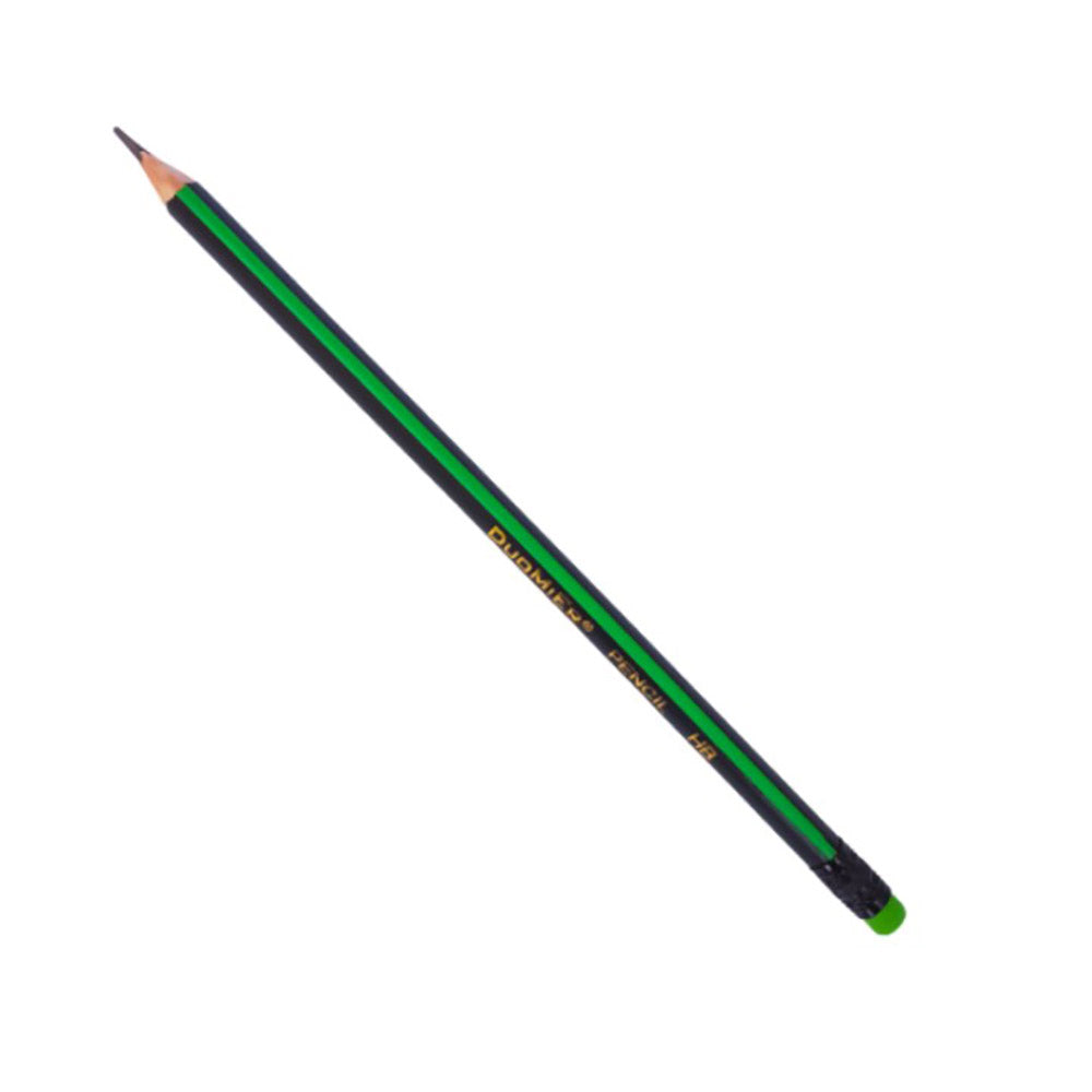 Pencil/Graph DuoMier With Eraser Striped 12 Pcs