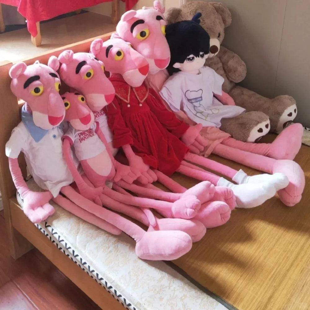Pink Anime Pink Panther Plush Doll Toy Gift Naughty Panther Large Doll Ornament Kawaii Gift For Girlfriend Or Boyfriend