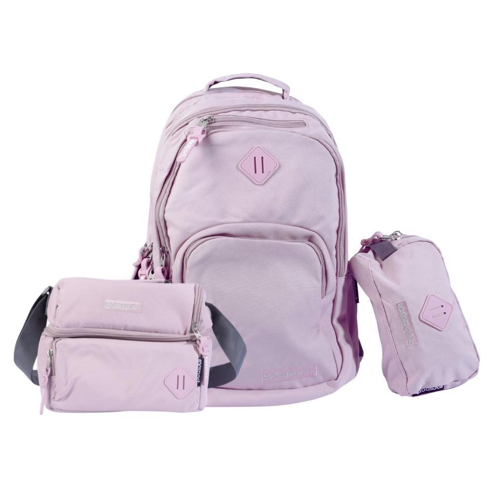 Pink Exsport Backpack and Bags Set