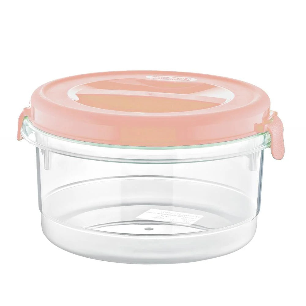 Plast Art Round Plastic Jar Pink