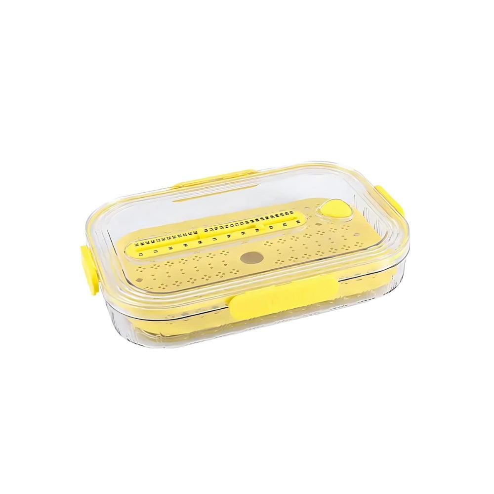 Plastic Fruit And Vegetable Freezer Bins Stackable Kitchen Refrigerator Storage Organizer Transparent Food Container With Lids