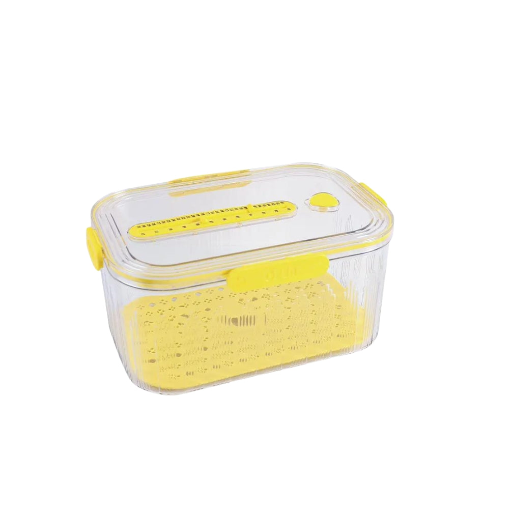 Plastic Fruit And Vegetable Freezer Bins Stackable Kitchen Refrigerator Storage Organizer Transparent Food Container With Lids