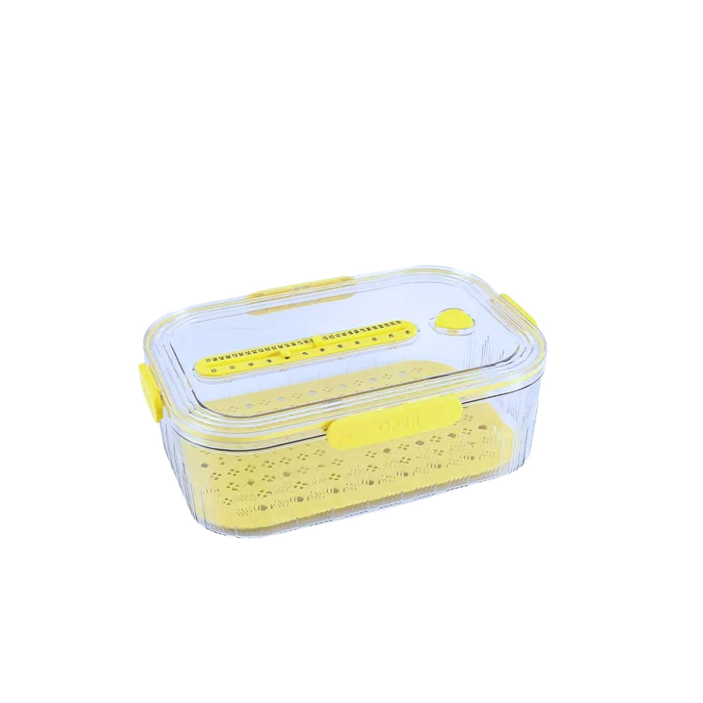 Plastic Fruit And Vegetable Freezer Bins Stackable Kitchen Refrigerator Storage Organizer Transparent Food Container With Lids