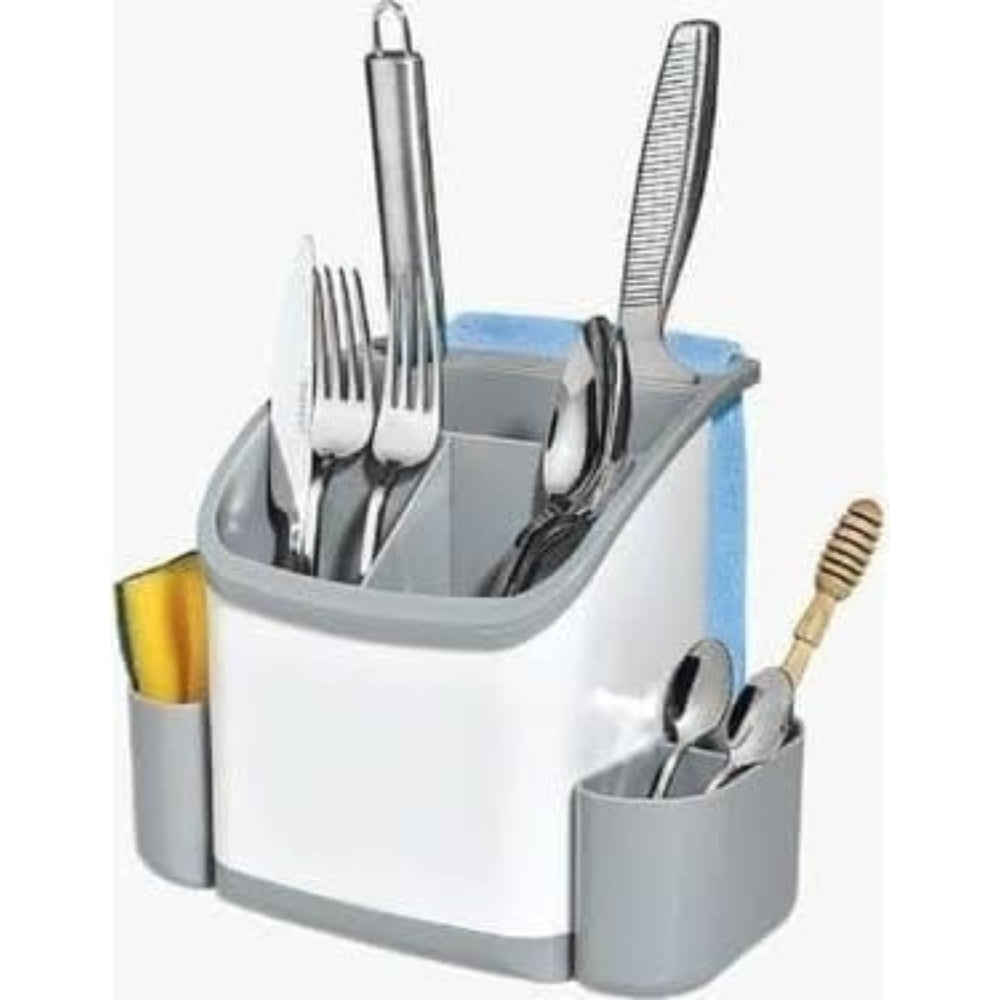 Plastic Spoon and Knife Holder Multi Purpose Organizer