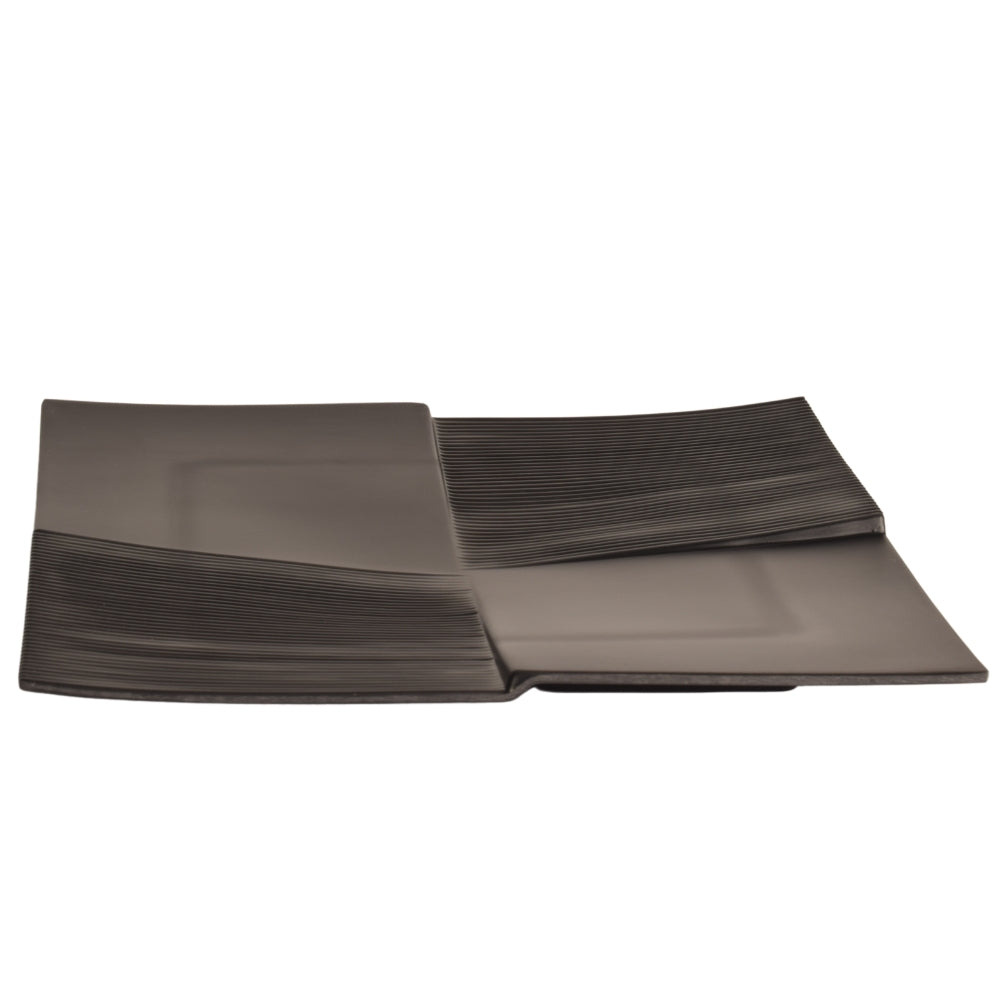 Plates Black Melamine Dinnerware