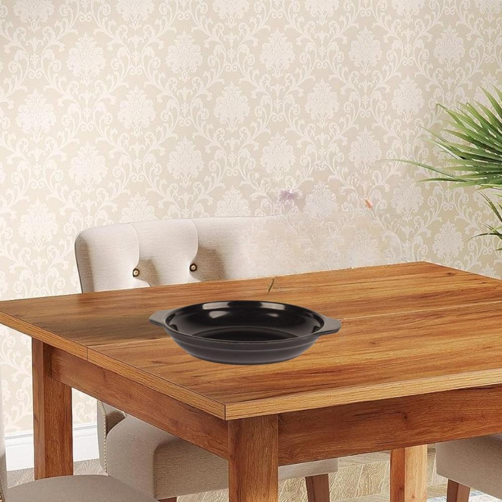 Plates Black Melamine Dinnerware