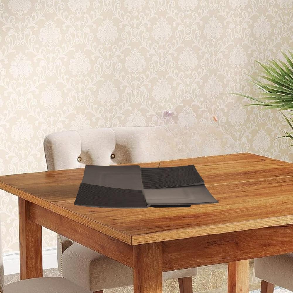 Plates Black Melamine Dinnerware