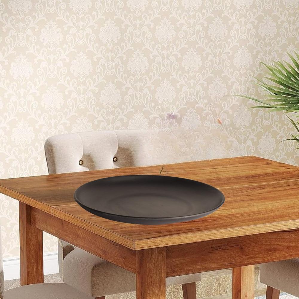 Plates Black Melamine Dinnerware