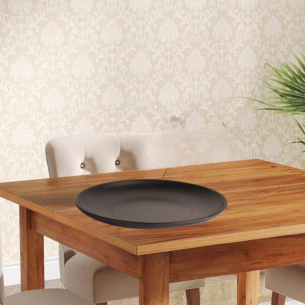 Plates Black Melamine Dinnerware