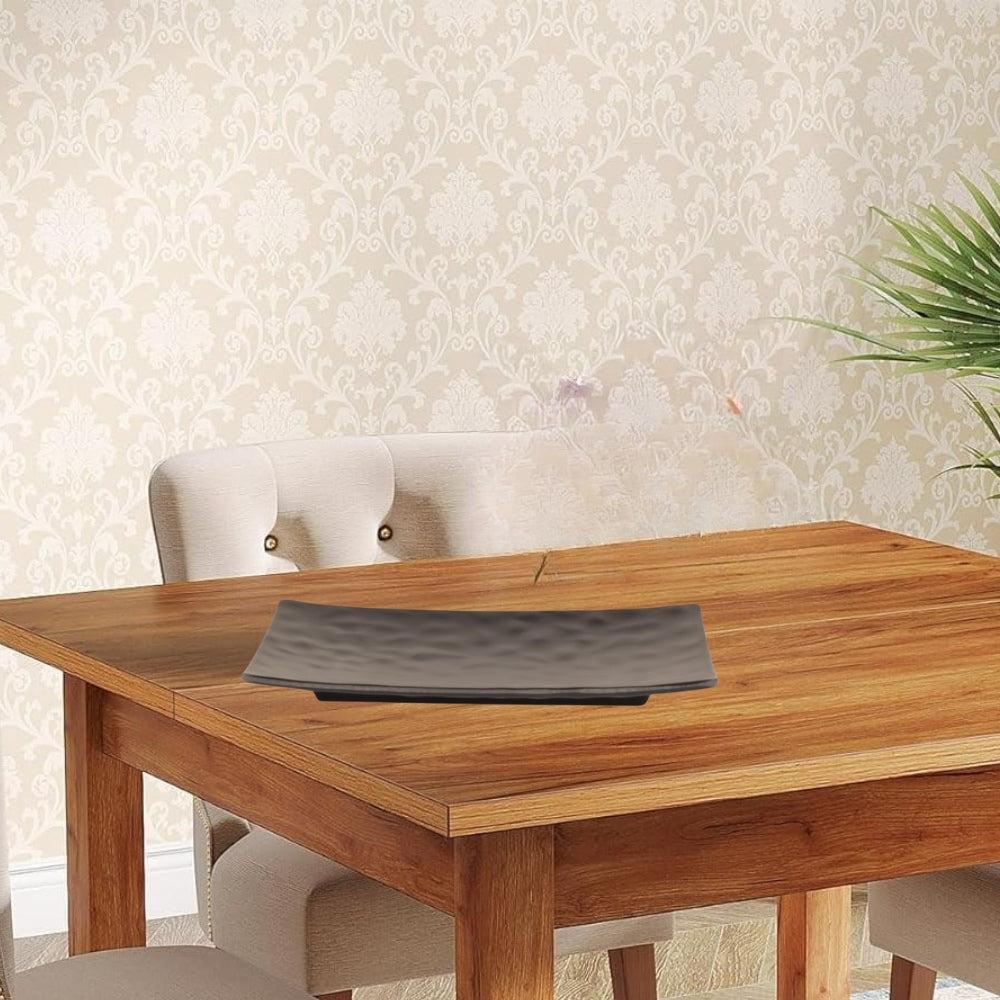 Plates Black Melamine Dinnerware