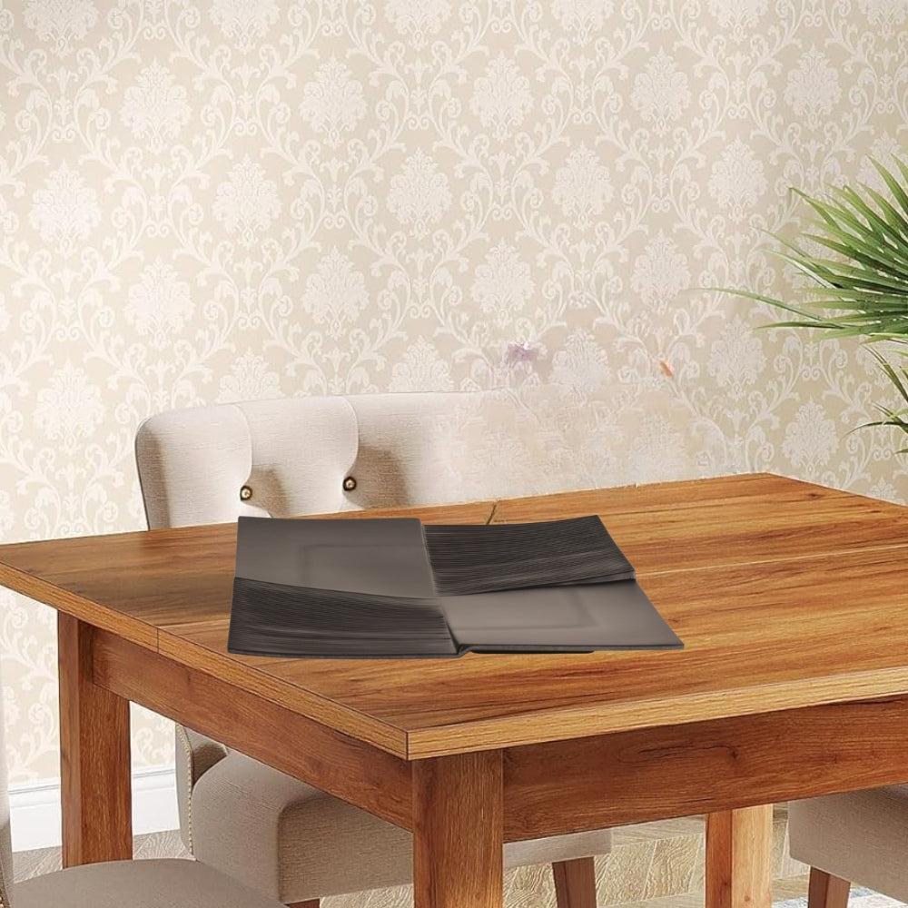 Plates Black Melamine Dinnerware