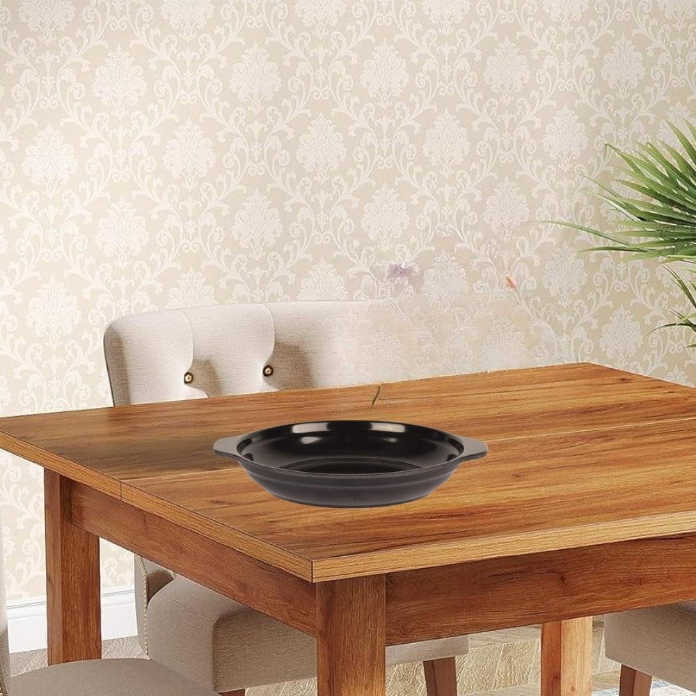 Plates Black Melamine Dinnerware