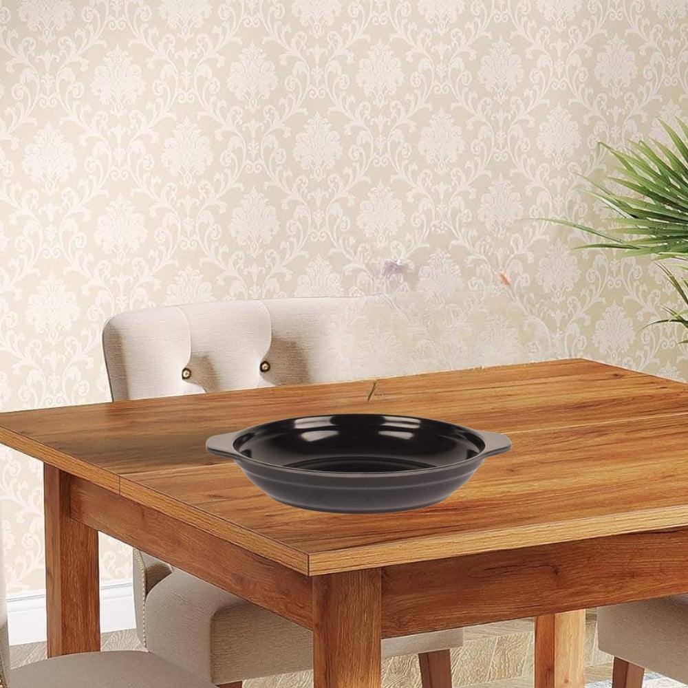 Plates Black Melamine Dinnerware