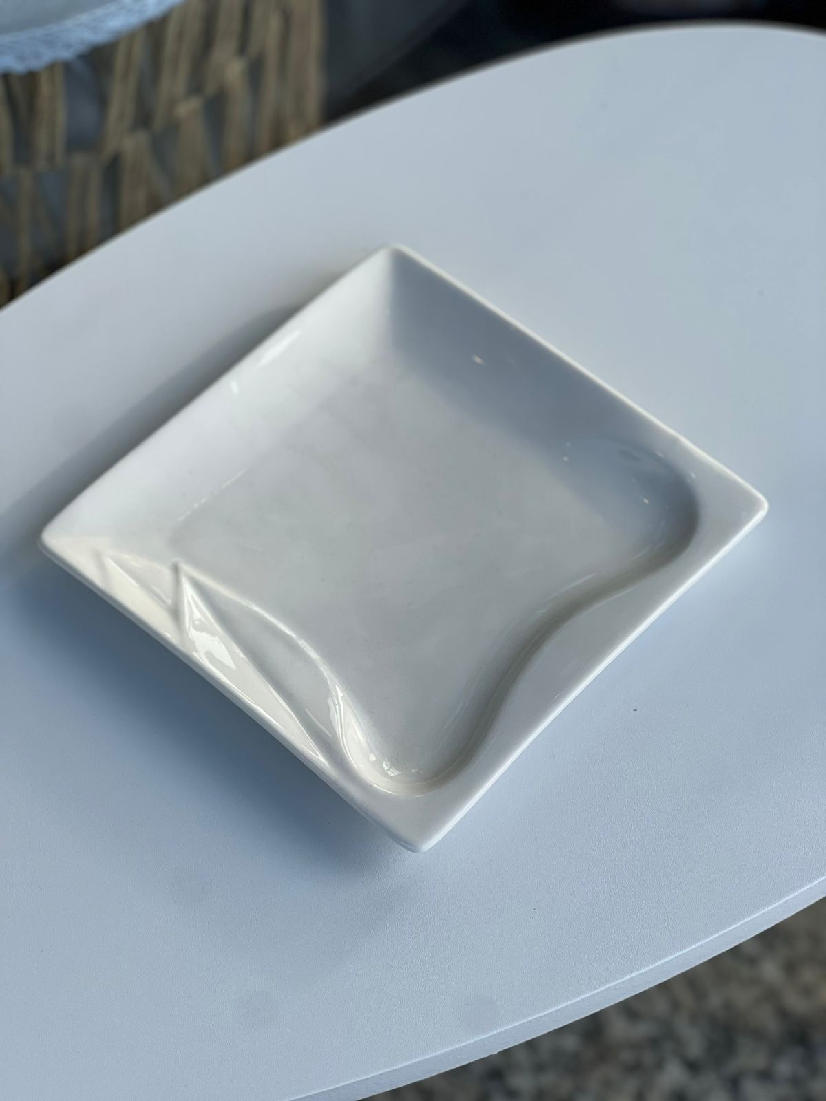 Plates White Glass Dinnerware