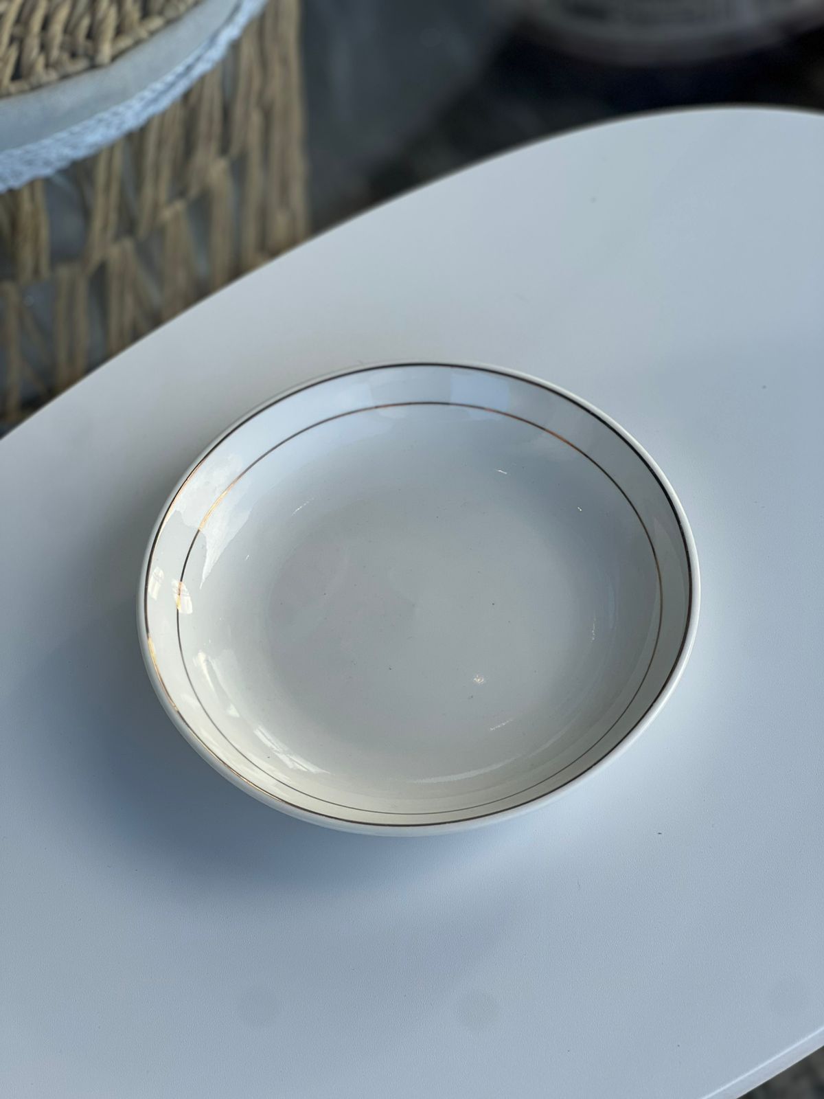 Plates White Glass Dinnerware