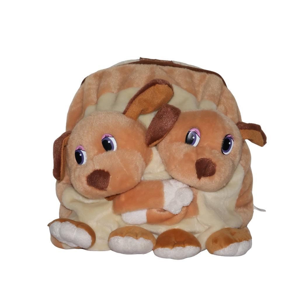 Plush Dog Dual-Face Kids Backpack