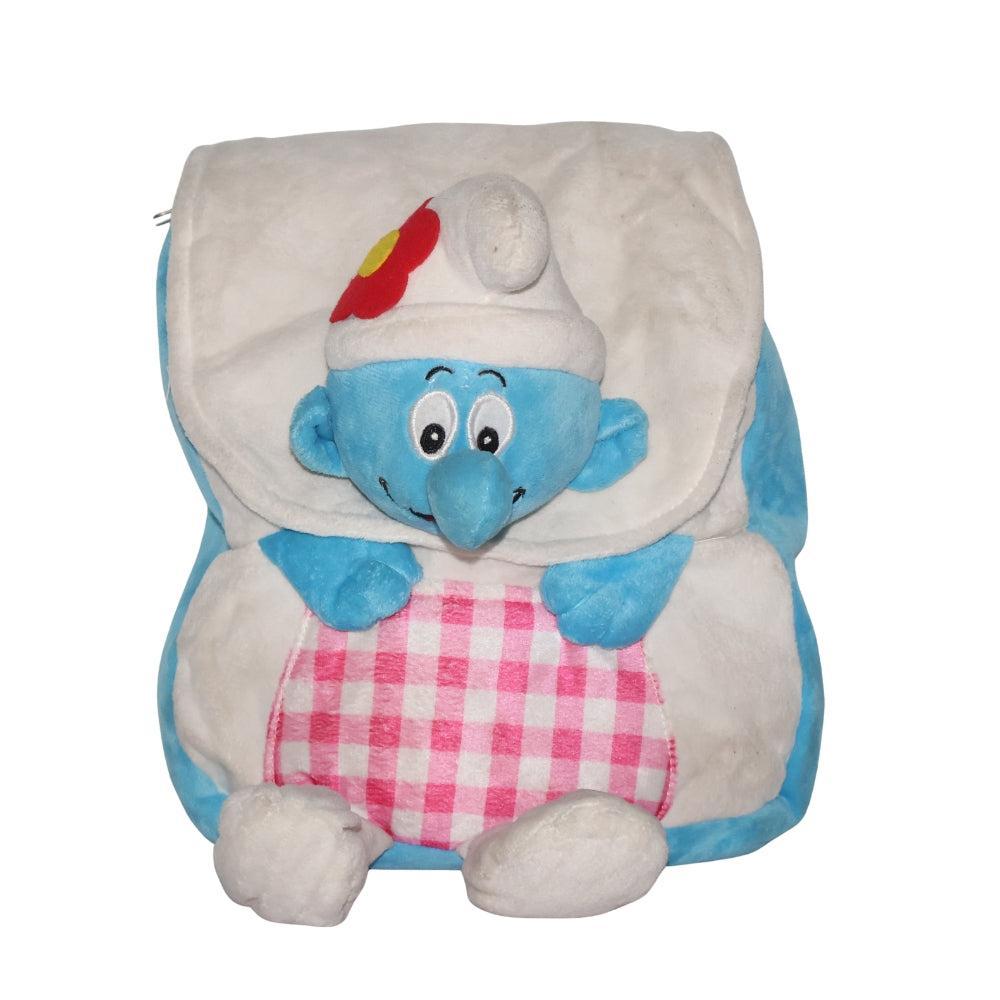 Plush Smurf Kids Backpack (Brainy Smurf)