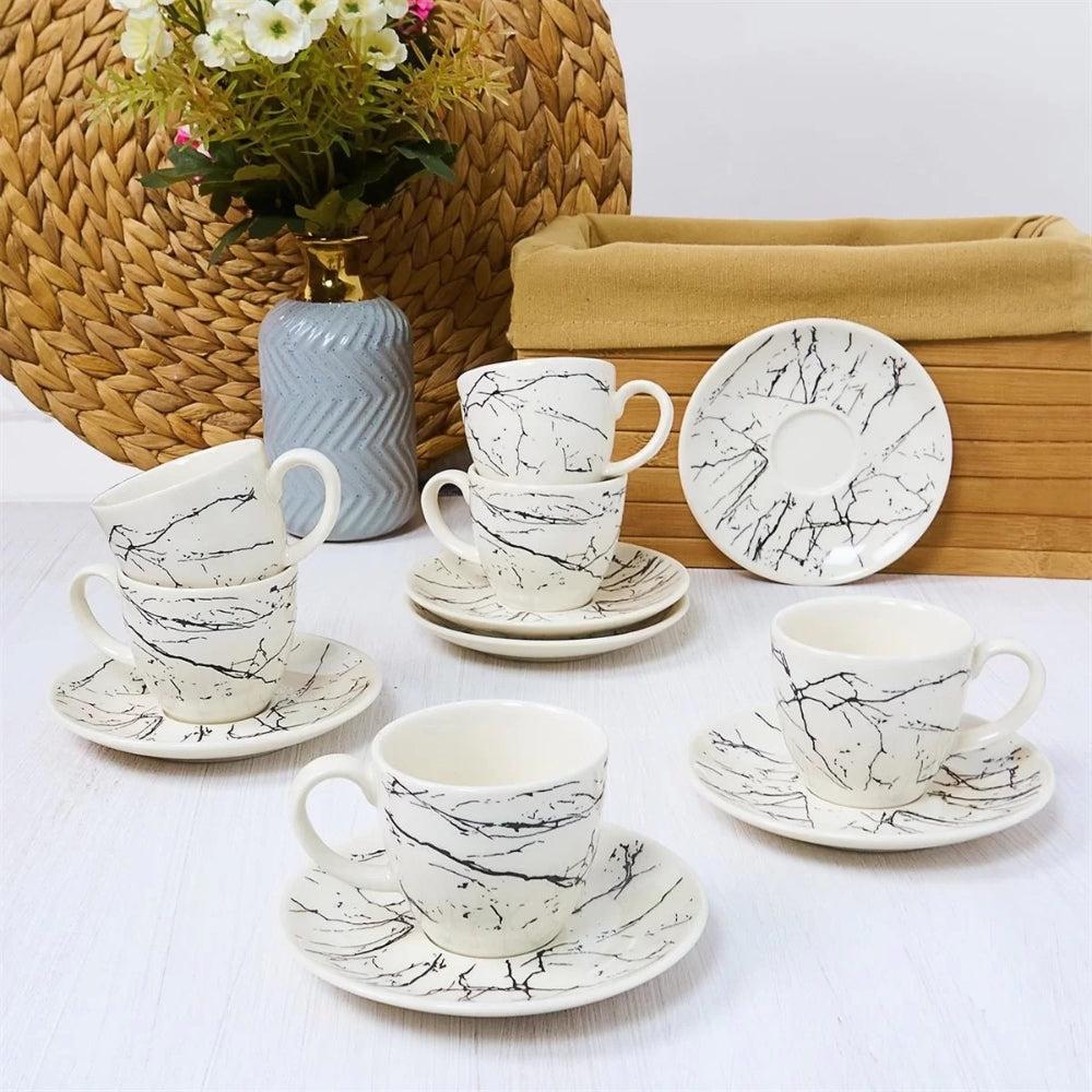 Porcelain Coffee Cup Set 12pcs