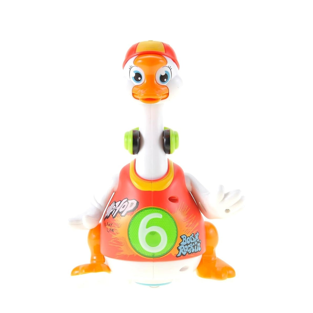 PowerTRC Kids Musical Dancing Hip Hop Goose Singing and Talking with Flashing Lights (Red)