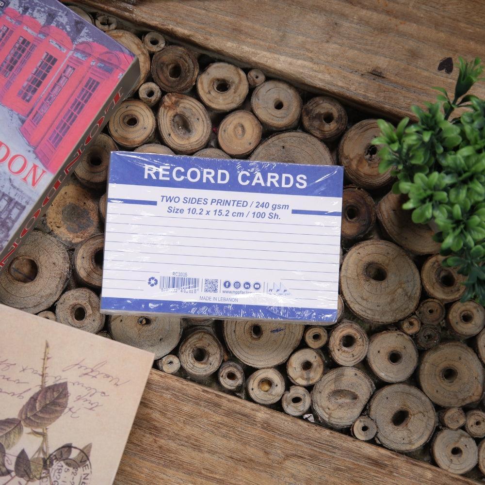 Premium Record Cards – Dual-Sided for Efficient Note-Taking Multi-Size