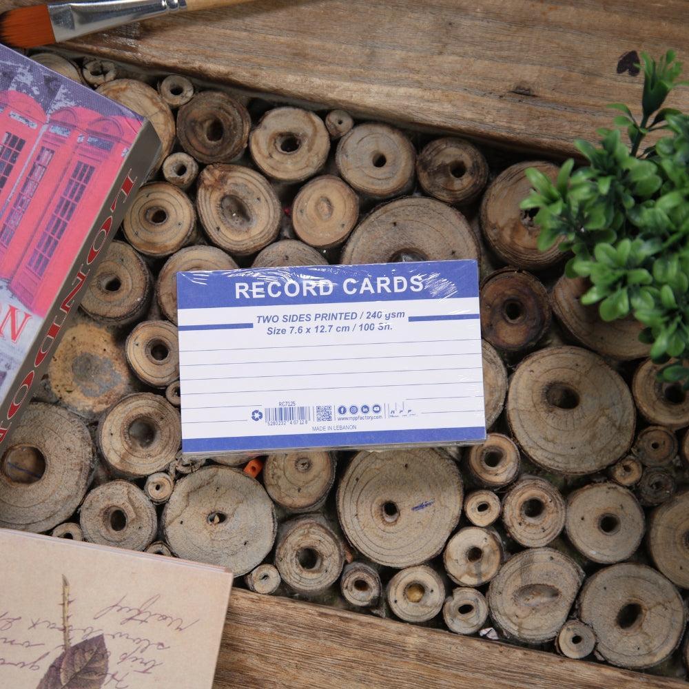 Premium Record Cards – Dual-Sided for Efficient Note-Taking Multi-Size