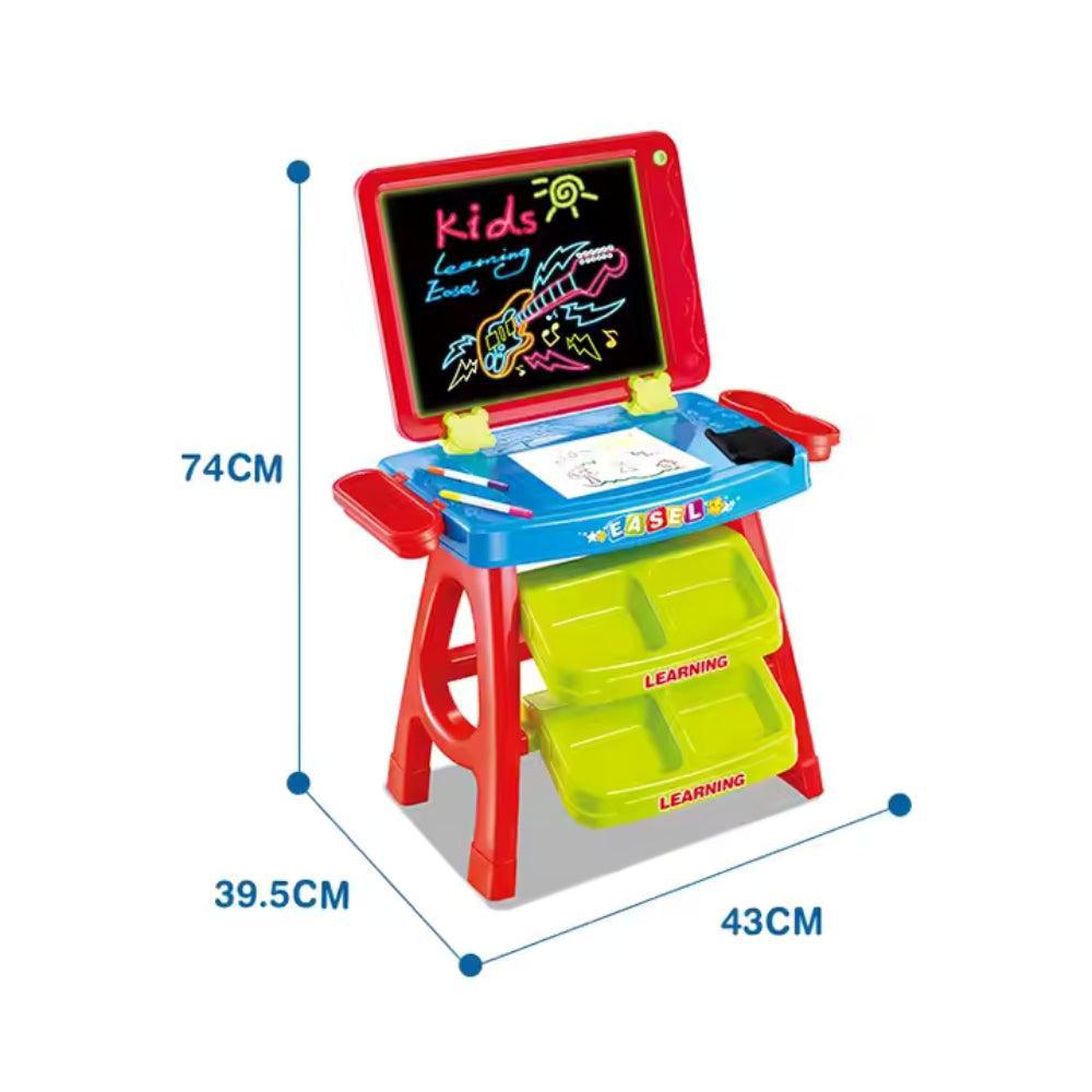 Preschool Educational Toys 3 in 1 3d Led Magic Light Drawing Board for Kids Learning