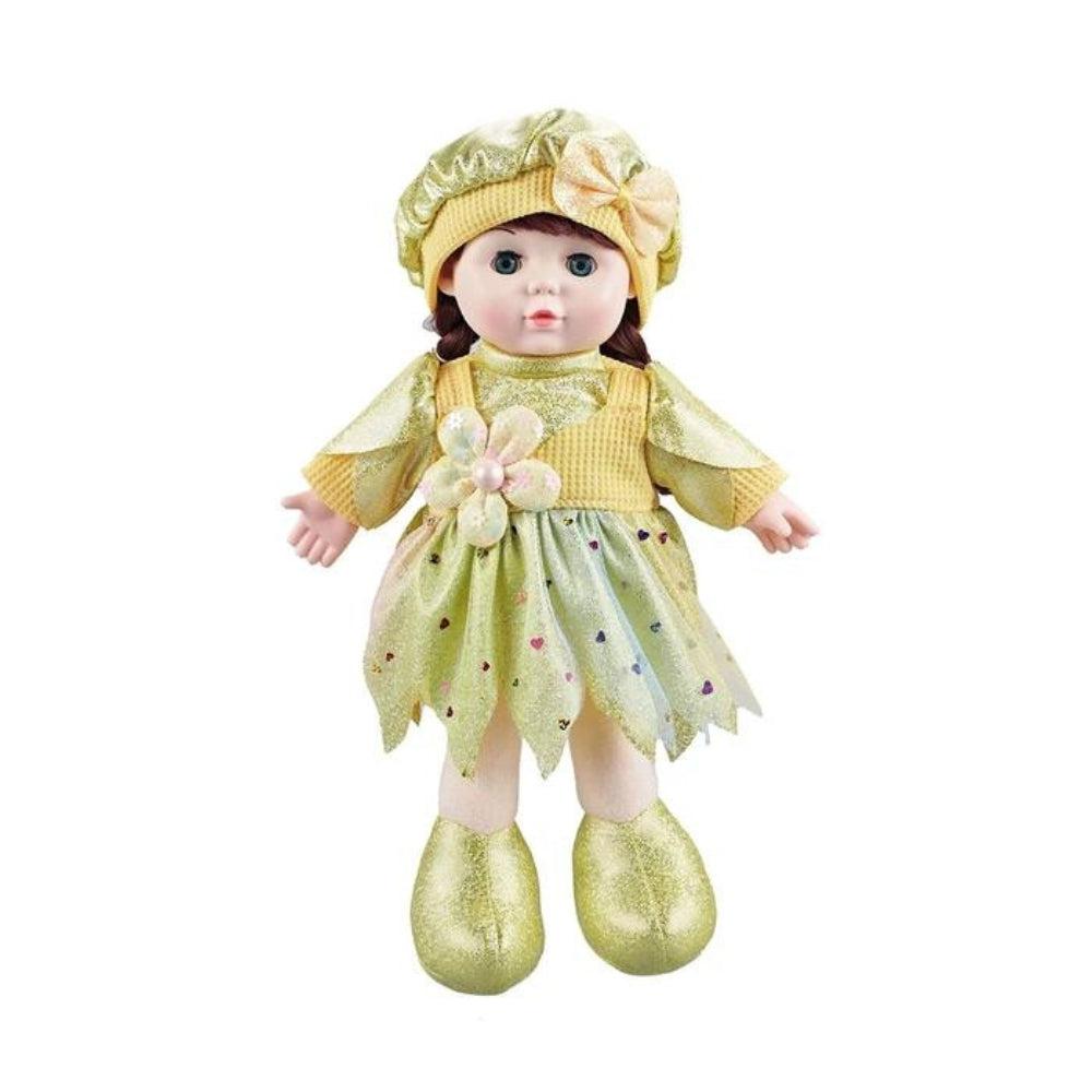 Press Singing Baby Dolls with Elegant Evening Dress Cute Girl Doll Toy Music Girl Figure Model For Boys Girls For Children Kids