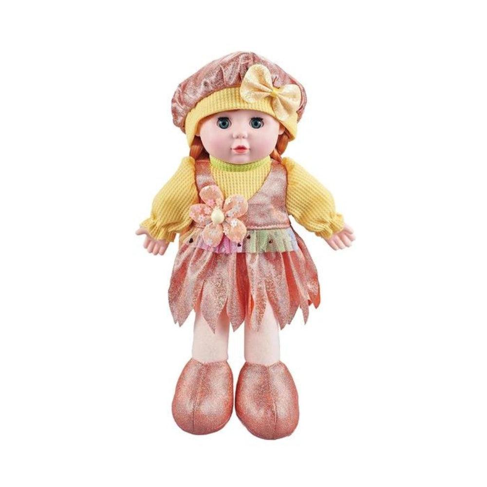 Press Singing Baby Dolls with Elegant Evening Dress Cute Girl Doll Toy Music Girl Figure Model For Boys Girls For Children Kids