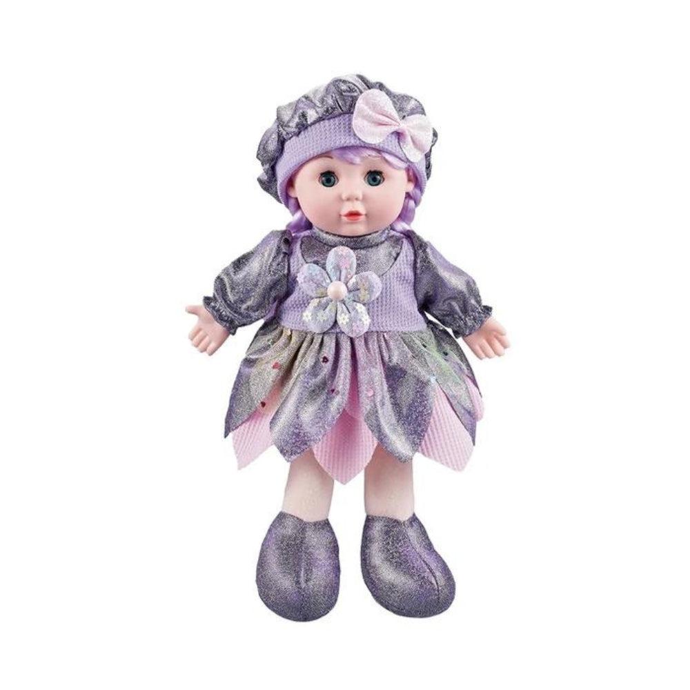 Press Singing Baby Dolls with Elegant Evening Dress Cute Girl Doll Toy Music Girl Figure Model For Boys Girls For Children Kids