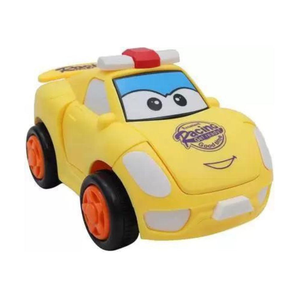 Pull Push Back Action Robot Car Toy - Carton Car