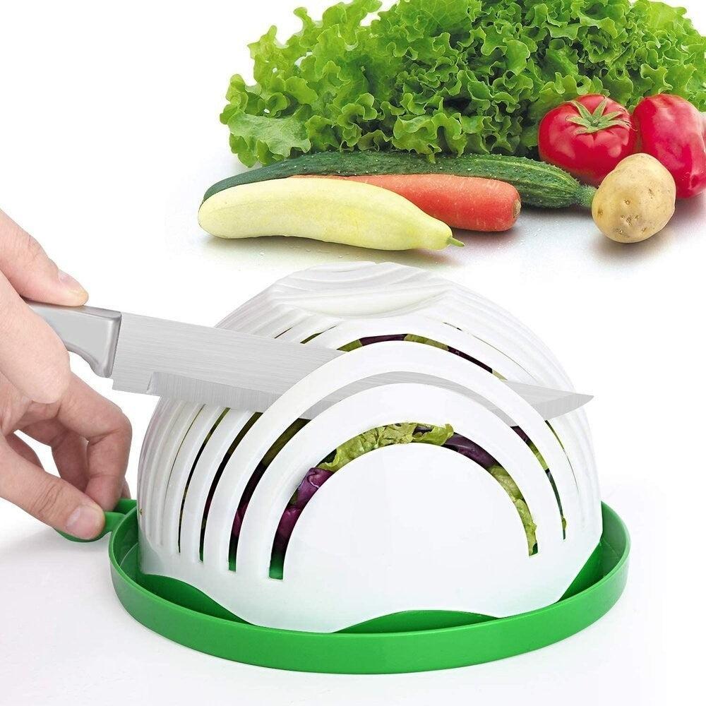 Quick Chop Salad Cutter Bowl - Fresh Salad Sliced in 60 Seconds or Less