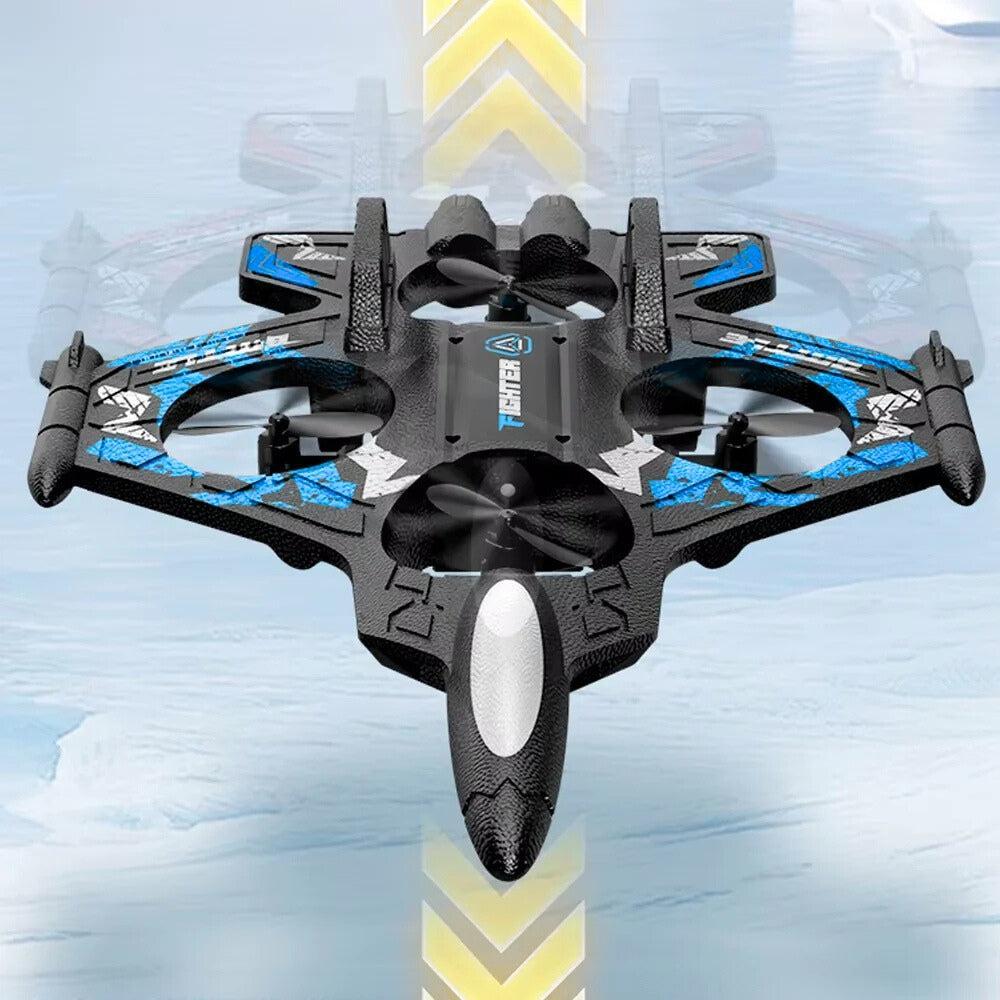 RC Jet Plane for Kids – 6-Axis Gyro, Auto Hover, 3D Stunts for 5 year + Blue